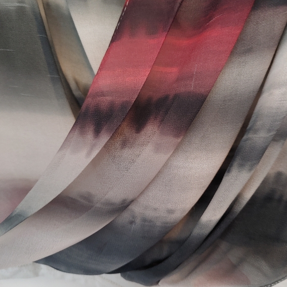 DKNY Jeans Tiki Stripe Wrap Blouse - Picture 5 of 6